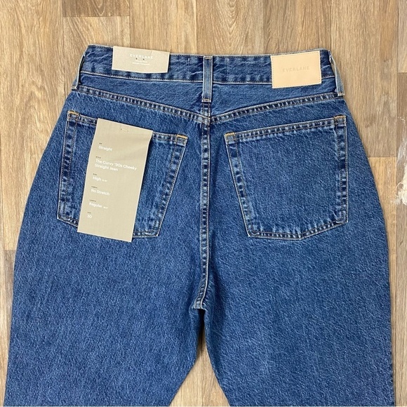 🆕 NWT EVERLANE The Curvy ‘90s Cheeky Straight jeans Womens size 30 - Picture 8 of 12